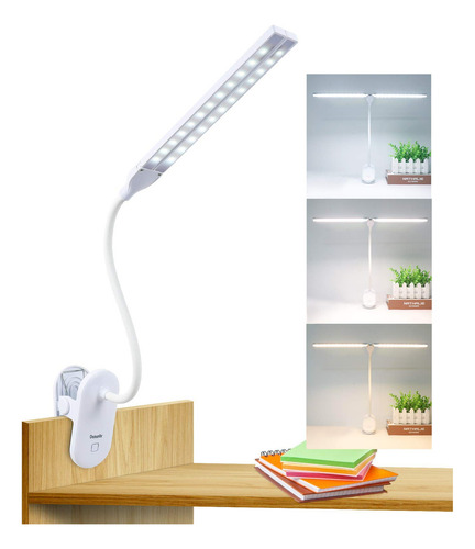 Luz De Lectura Led Con Clip 48 Led 2600 Mah Usb Recargable B