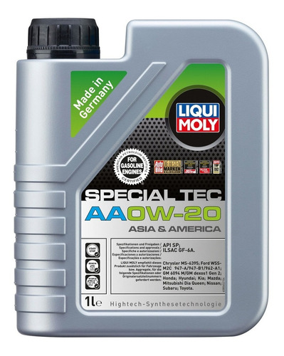 Aceite Sintetico Liqui Moly Special Tec Aa 0w20 1l. L46