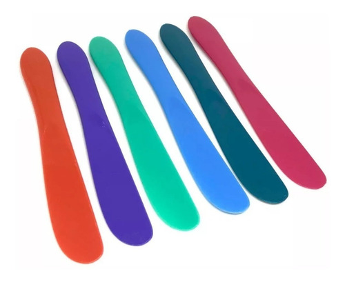 Imagen 2 de 9 de 200 Cucharas + 200 Untadores Plástico Acrílico Pastel Oferta