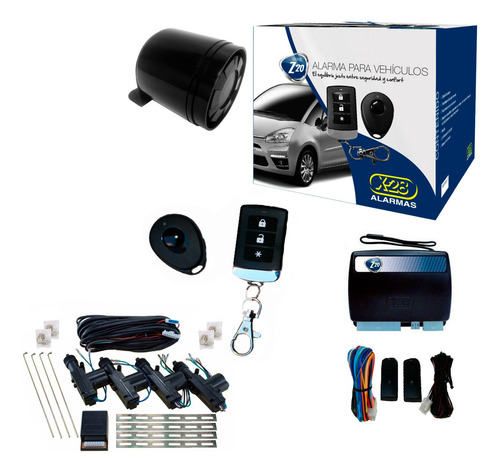Alarma Auto X28 Z20 Rs + Cierre Centralizado Electrico 4ptas
