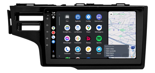 Multimidia Fit 15/21 Android 14 Auto 2gb Carplay Voz 9p 2cam