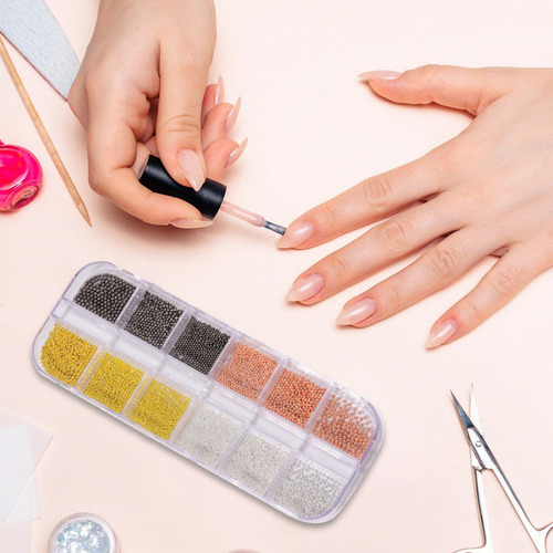 C Pequeñas Cuentas Para Uñas Cuentas De Uñas Rivalizos De