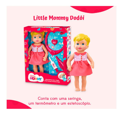 Brinquedo Little Boneca Mommy Dodói Loira Com Acessórios