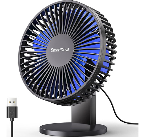 Smartdevil Ventilador De Escritorio Pequeno, Ventilador Usb