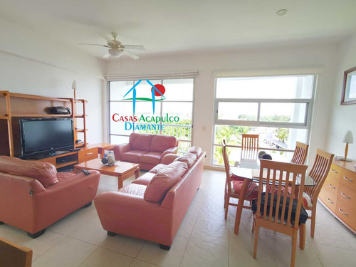 Cad Mayan Lakes 1-501. En Condominio Con Club De Playa. Terraza Con Vista A La Alberca Y Jardines