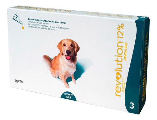 Revolution 0.12 2ml Perros De 20.1-40kg Revolution 3un