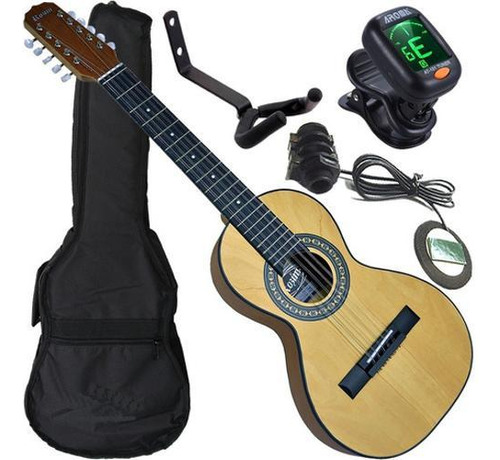 Kit Viola Caipira Elétrica Canhota Rv151 Rozini Com Afinador