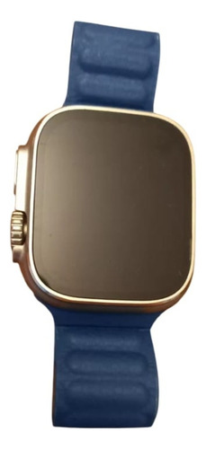Reloj Smartwatch En Su C Con 2 Mallas Una Imantada, Batería Blanca Ondulado Naranja/azul Plata