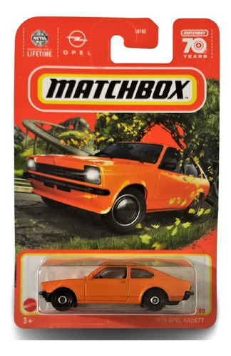 1975 Opel Kadett Naranja Matchbox Mattel 