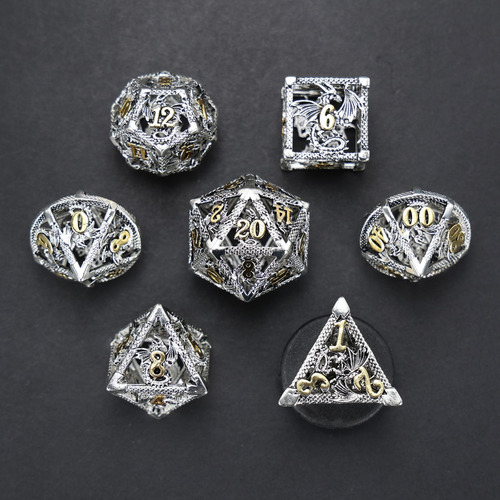// 7x Dados Poliédricos Irregulares D4 D6 D8 D10 D12 D20