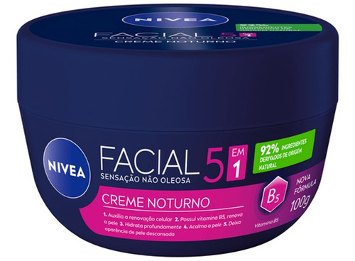 Crema Hidratante Nivea Facial Noturno 100g
