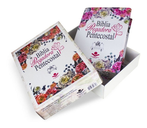 Bíblia Da Pregadora Pentecostal De Estudo Grande Luxo + Capa Transparente Protetora Brinde