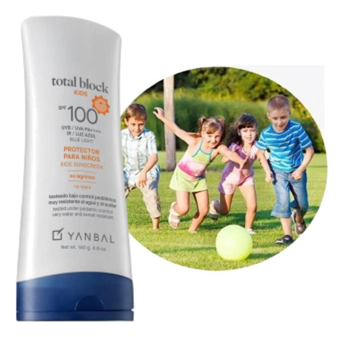 Total Block Kids Spf100 Protector Solar Niños Yanbal