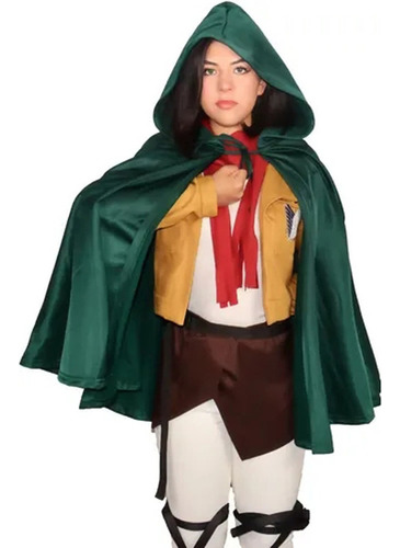 A Juego De Abrigo Verde Shingeki Cloak No Kyojin, 5 Piezas