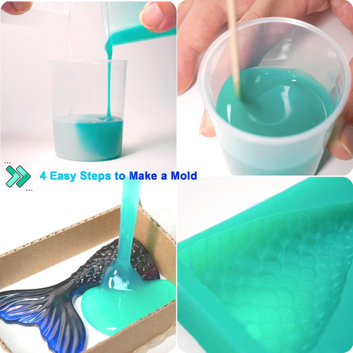 Kit De Fabricación De Moldes De Silicona Bbdino 2pz 600g