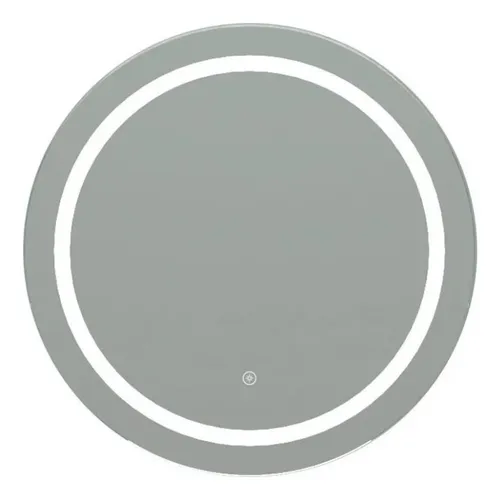comprar Espejo Redondo Baño 60cm Luz Led Circular Borde Pulido Gloa GL352RD Color del marco Vidrio