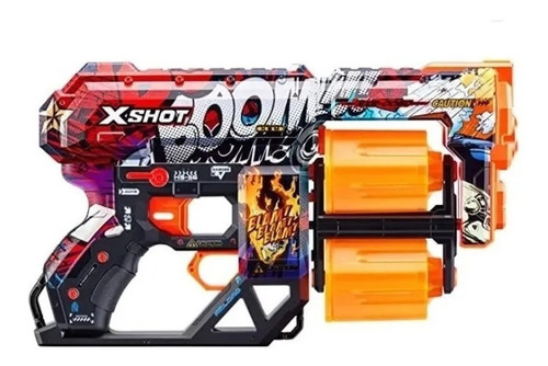 Pistola X-shot Skins Dread Lanza Dardos X12 Recarga Tambor