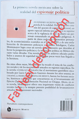 Los Informes Secretos Carlos Montemayor