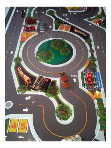 Pista para Brincar com Carrinhos HOTCARS Infantil