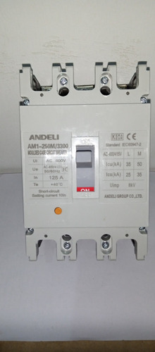 Breaker Caja Moldeada 250 Amp Marca Andeli