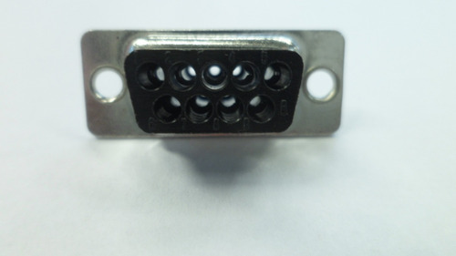Conector Db-9 Hembra Metalico Sin Tapa Sin Pin Serial Fz6030