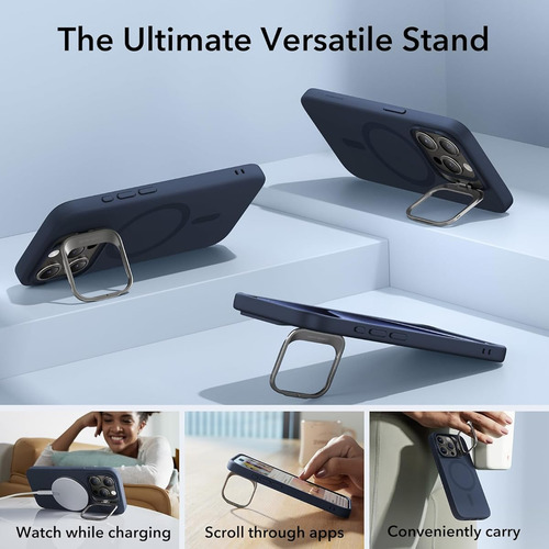 Funda Para iPhone 15 Pro Case Con Magsafe Azul Oscuro