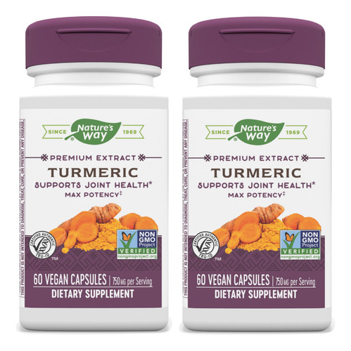 Nature's Way Turmeric Max Potency 60 Cápsulas