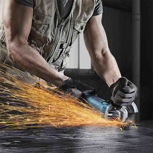 Miniamoladora angular Bosch Professional GWS 9-125 color azul 900 W 220 V + accesorio