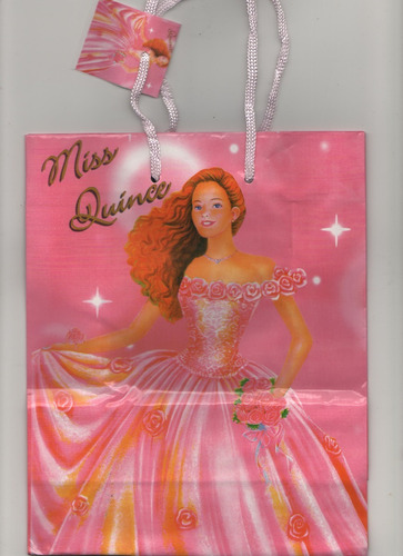 Bolsas De Regalo Con Motivo De 15 Años - Pack 20 Unidades