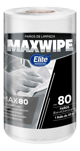 Paño Maxwipe X80 Paños Blanco