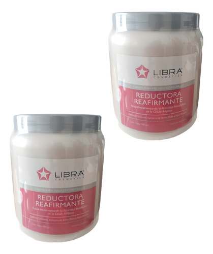 2 Crema Masajes Reductora Y Reafirmante 980g Libra Cosmetica Fragancia Suave