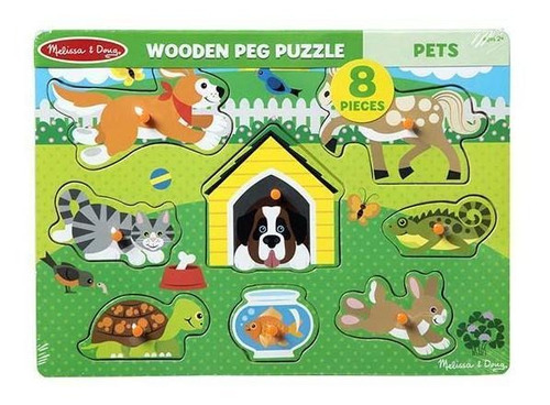 Puzzle Con Tomador - Mascotas Amistosas Melissa & Doug