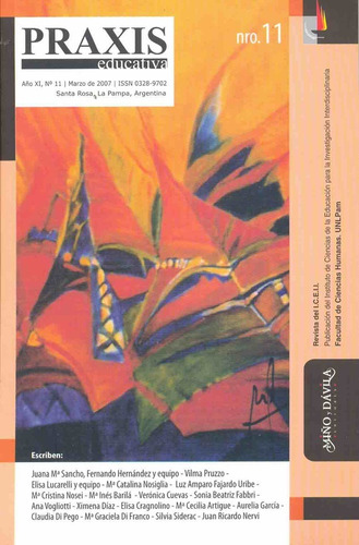 Praxis Educativa 11, De Aa.vv., Autores Varios. Serie N/a, Vol. Volumen Unico. Editorial Miño Y Davila, Tapa Blanda, Edición 1 En Español, 2007