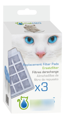 Kit 3 Cajas De Filtros Para Fuente De Agua Cat&dog H20