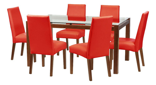 Jgo. De Comedor Barcelona 1600x1000 S/cadiz Pu Rojo