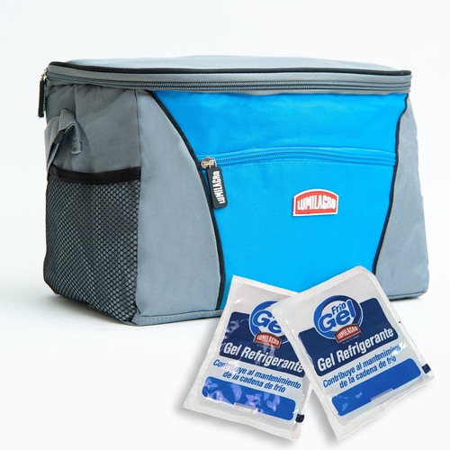 Bolso Térmico Conservadora Lumilagro 10lts +2 Refrigerantes