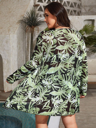 3 Piezas Traje De Baño Mujer De Talla Grande Playa Y Kimono