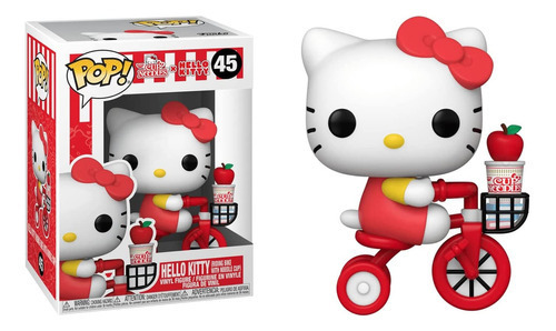 Hello Kitty Riding Bike Nissin Cup Noodles 45 Funko Pop
