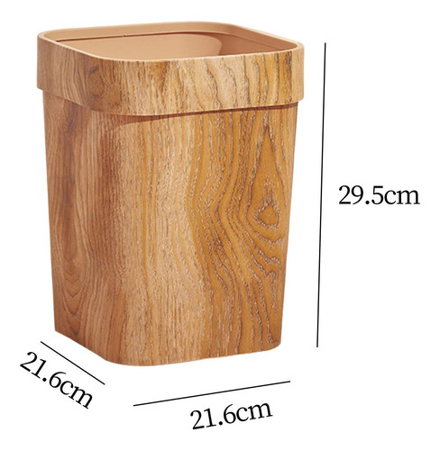 Bote De Basura De Grano De Madera Moderno, Cubos De Basura A