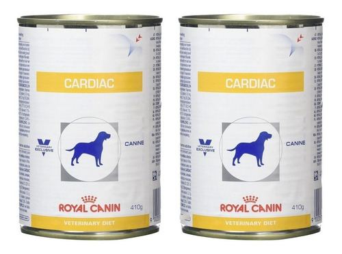 Kit 2 Unidades Royal Canin Ração Úmida Canine Cardiac 410g