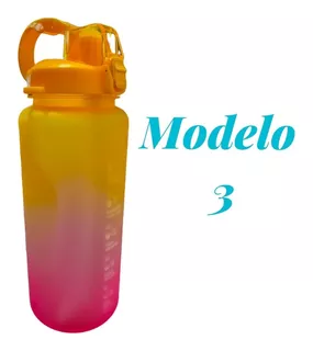 Botella Para Agua Deportiva Termo Motivacional 2l Envio Grat