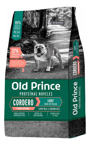 Old Prince Novel Cordero Y Arroz Light Perro Adulto Todas La