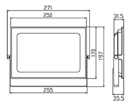 Reflector Led 100w Proyector Exterior Ip65 Luz Fria 6500k