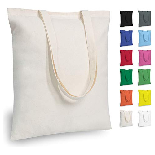 Topdesign 5 | 12 | 24 | 48 | 192 Pack Economical Cotton Tote
