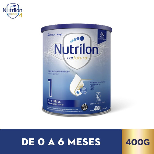 Nutricia Bagó Nutrilon Profutura 1 leche de fórmula en polvo 400g 0 a 6 meses