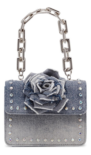 Steve Madden Bmckenna Mini Rosette Bandolera, Azul