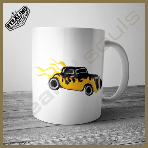 Taza | Hot Rat / Rod #528 | Mooneyes / Rat Fink / Clay Smith