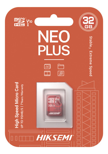 Memoria Microsd / Clase 10 / 32 Gb / Para Videovigilancia
