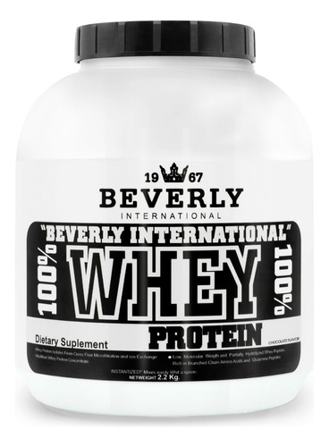 Proteína Whey Hidrolizada Isolate Beverly 2.2kg 58 Servicios Sabor Chocolate