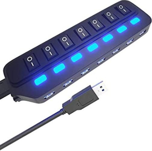 Divisor Usb Hub 3.0 Concentrador De Datos Usb De 7